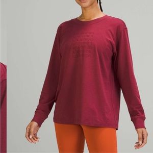 Lululemon All Yours Long Sleeve Graphic Vitasea Mulled Wine